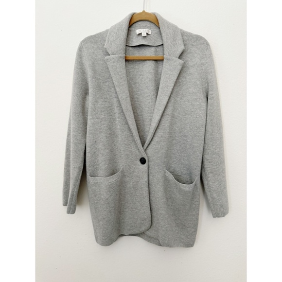 J.Crew Cecile One Button Sweater Blazer Gray XS - Picture 2 of 6